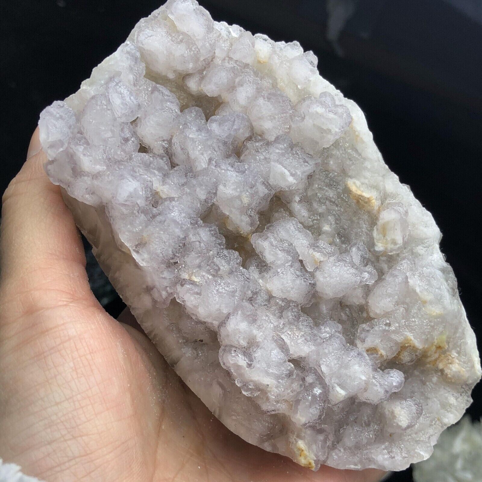 517g Translucent Light Purple Spherical Fluorite & Pyrite Mineral Specimen/China