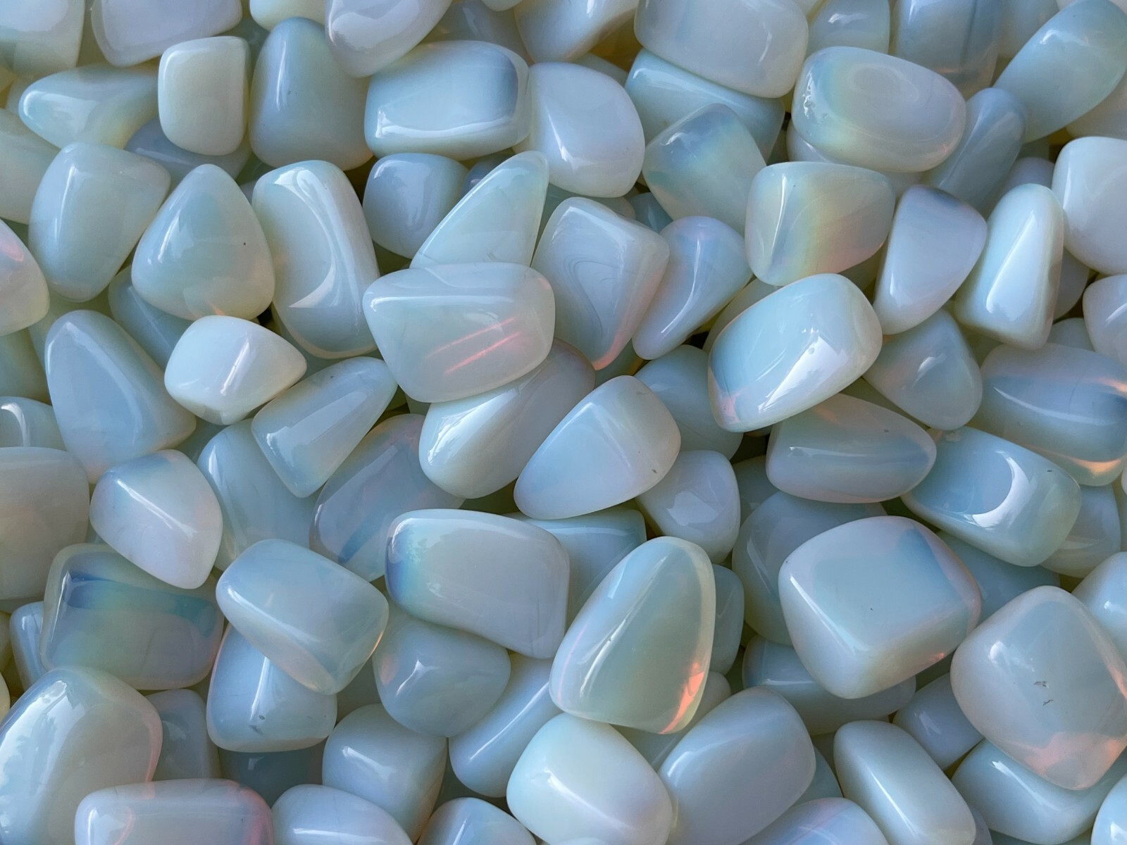 Grade A++ Opalite Tumbled Stones, 1-1.25 Inches Tumbled Opalite, Pick How Many