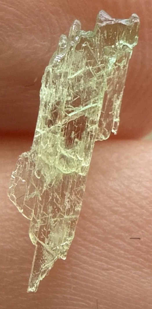 Old Stock Hiddenite Type Local Adams Farm Alexander Co Hiddenite North Carolina