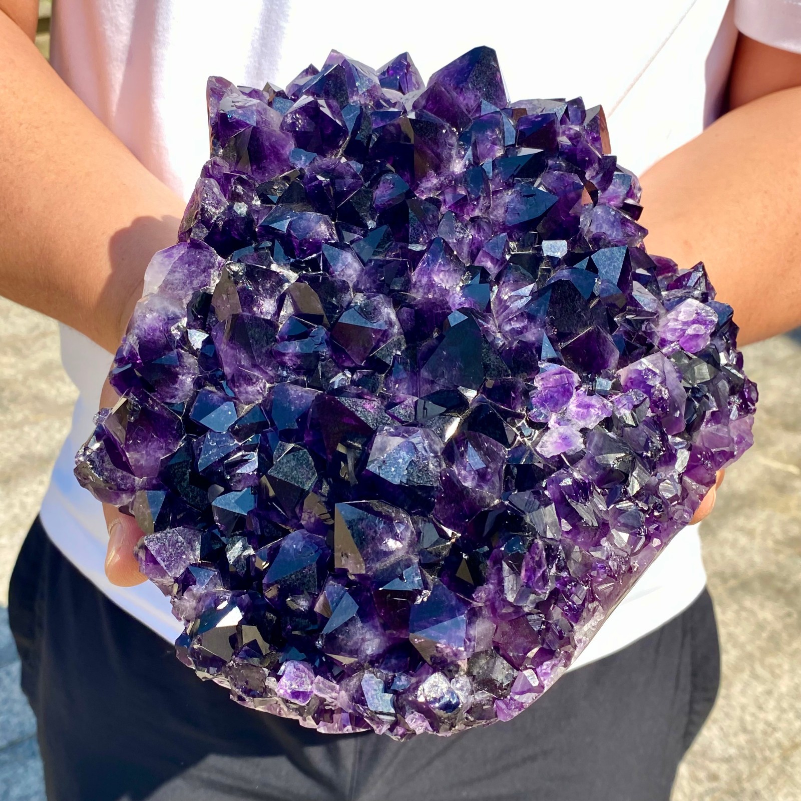 10LB Natural amethystCluster Quartz Crystal backbone mineral Specimen Healing