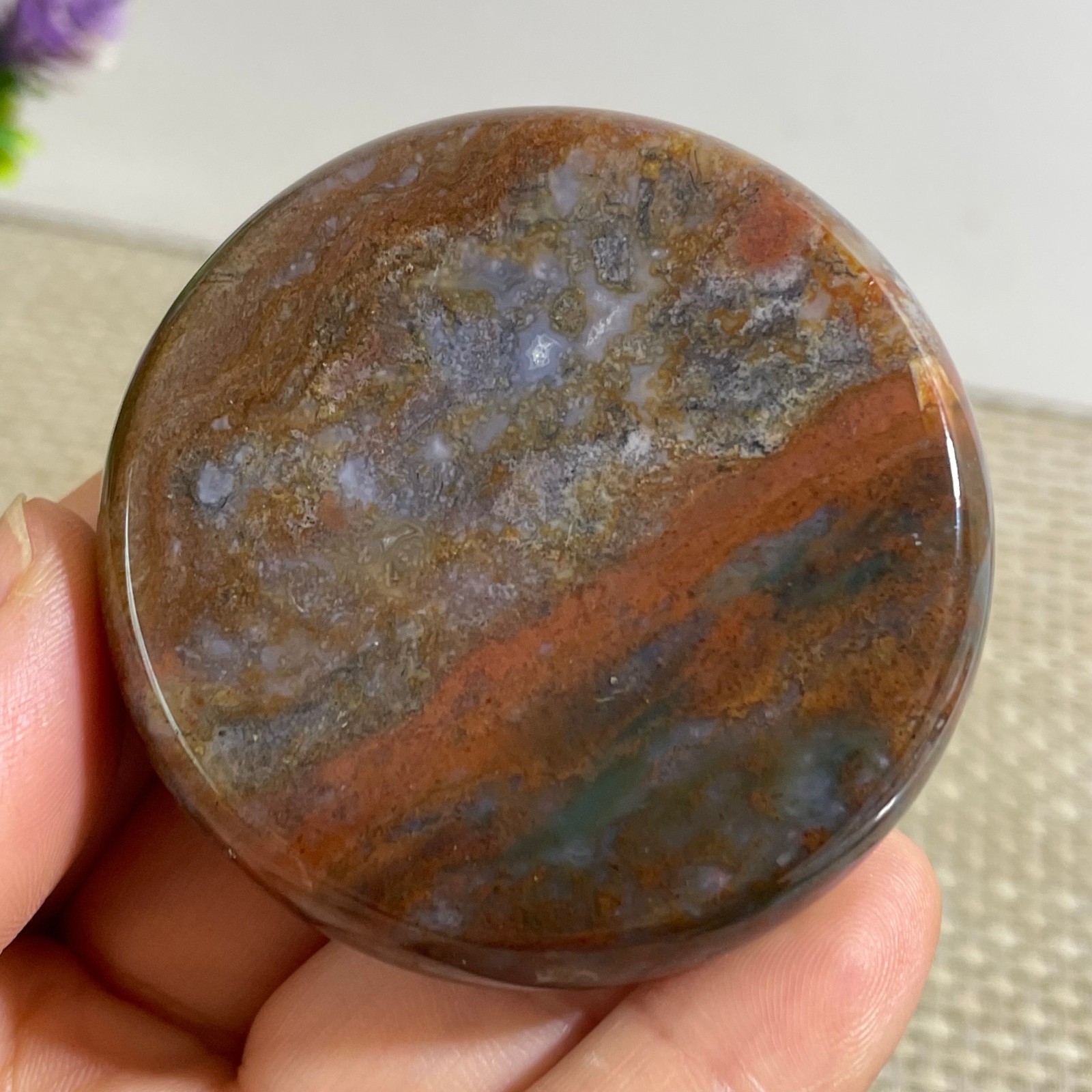 85g BEAUTIFUL NATURAL OCEAN JASPER STONE MINERAL MADAGASCAR