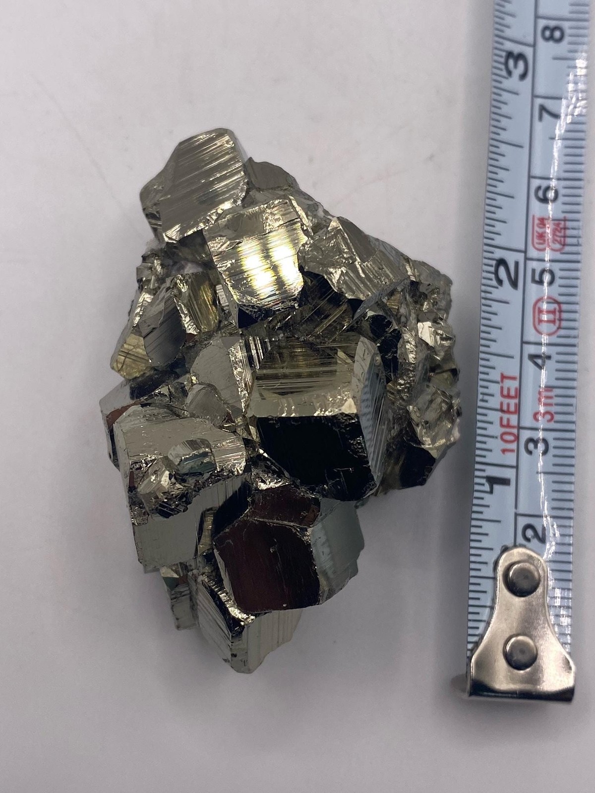 Golden Pyrite Cubic Cluster! Bright and Shiny!