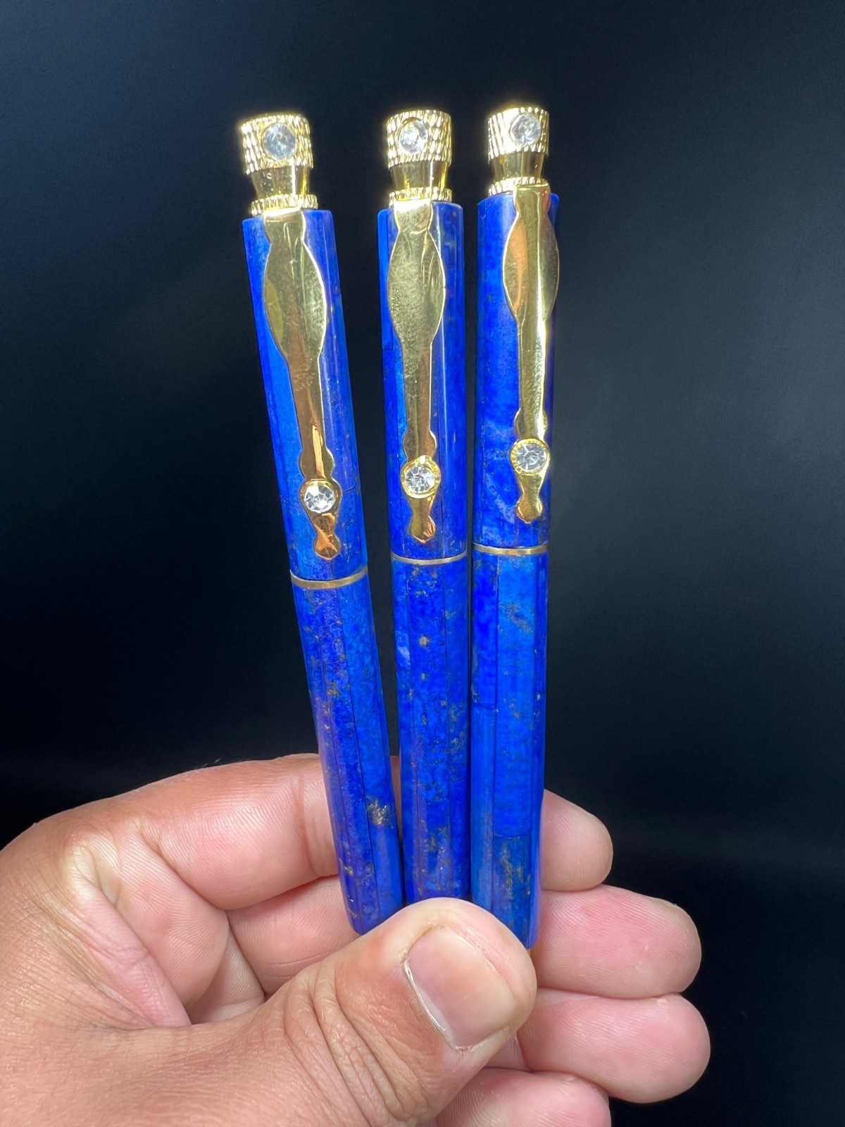 lapis lazuli pen handmade form Afghanistan her – anniversary gift- birthday gift