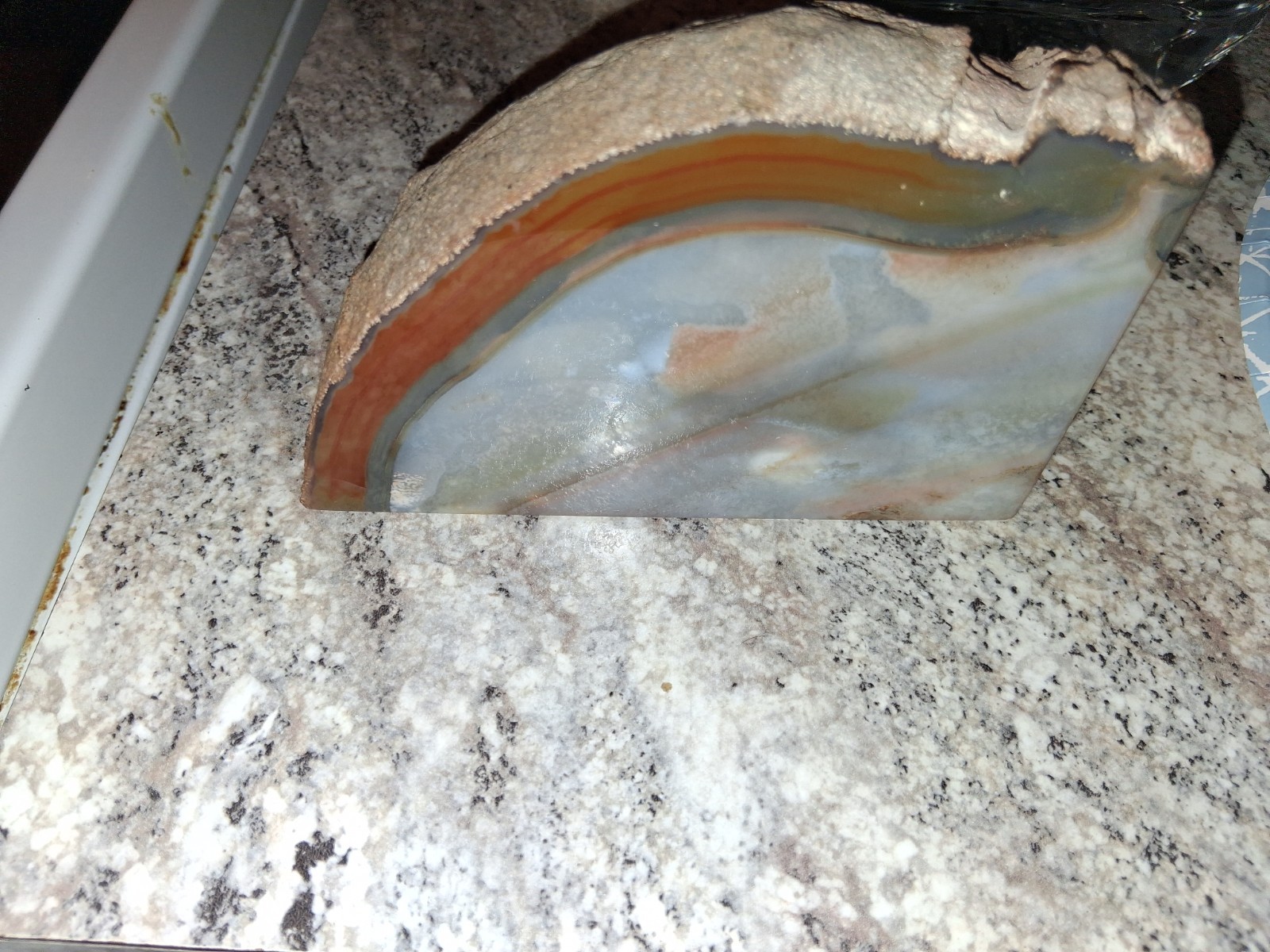 Full of Texture 5 pds Irregular Thick of Natural Polished Original Agate…