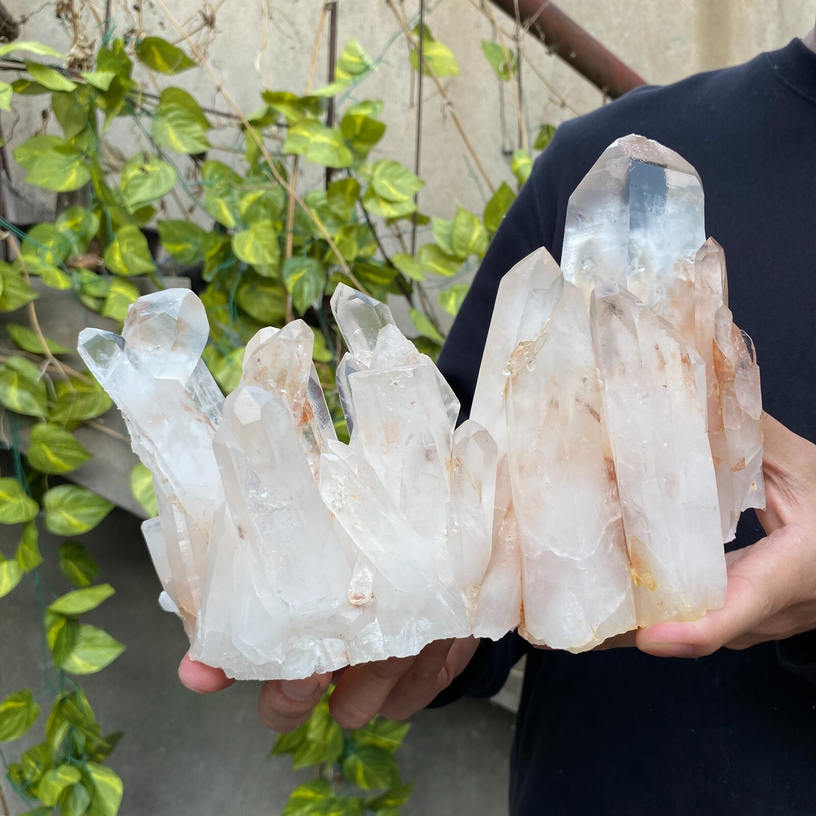 7.2lb Natural Clear White quart Crystal Cluster Raw Healing Specimen