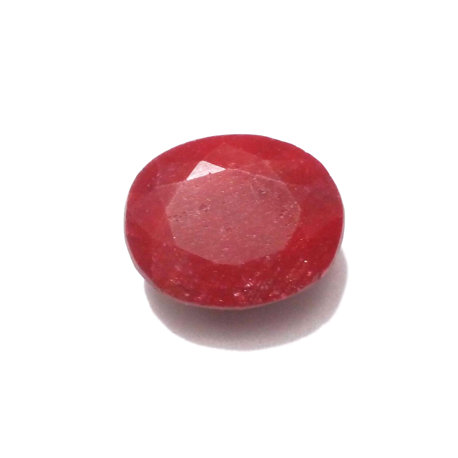 Beautiful Red Ruby Oval Shape 12.10 Crt Red Ruby Faceted Loose Gemstone