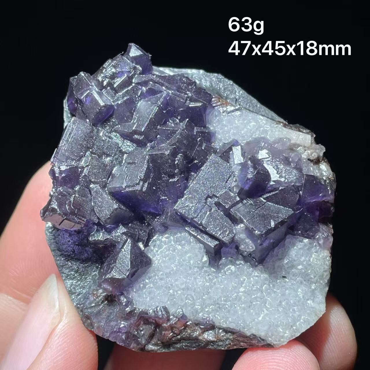 100% natural blue fluorite, clean quartz, UV blue mineral specimen from Fujian