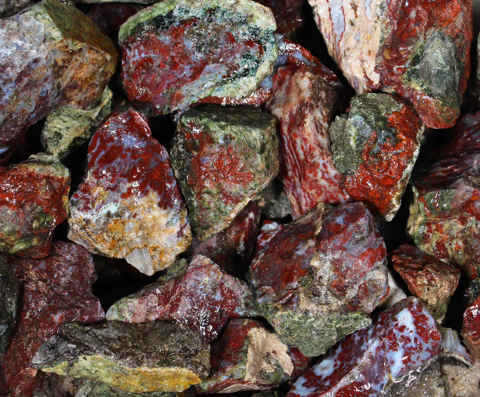 Red Lightning Agate – 1.5-3.5″ Inches Rough Rocks Cabbing – Bulk Wholesale