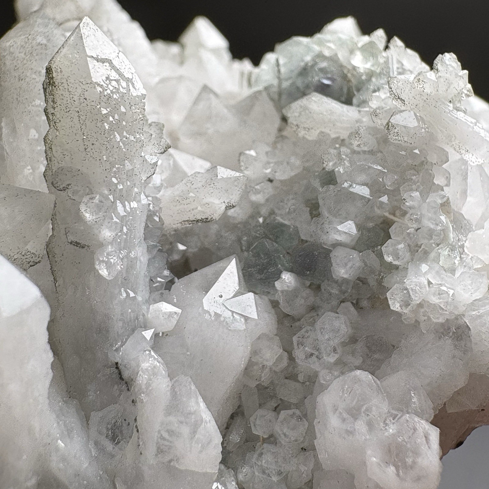 Natural Chlorite Quartz w/ Fluorite Cluster Specimen Inner Mongolia Specimen