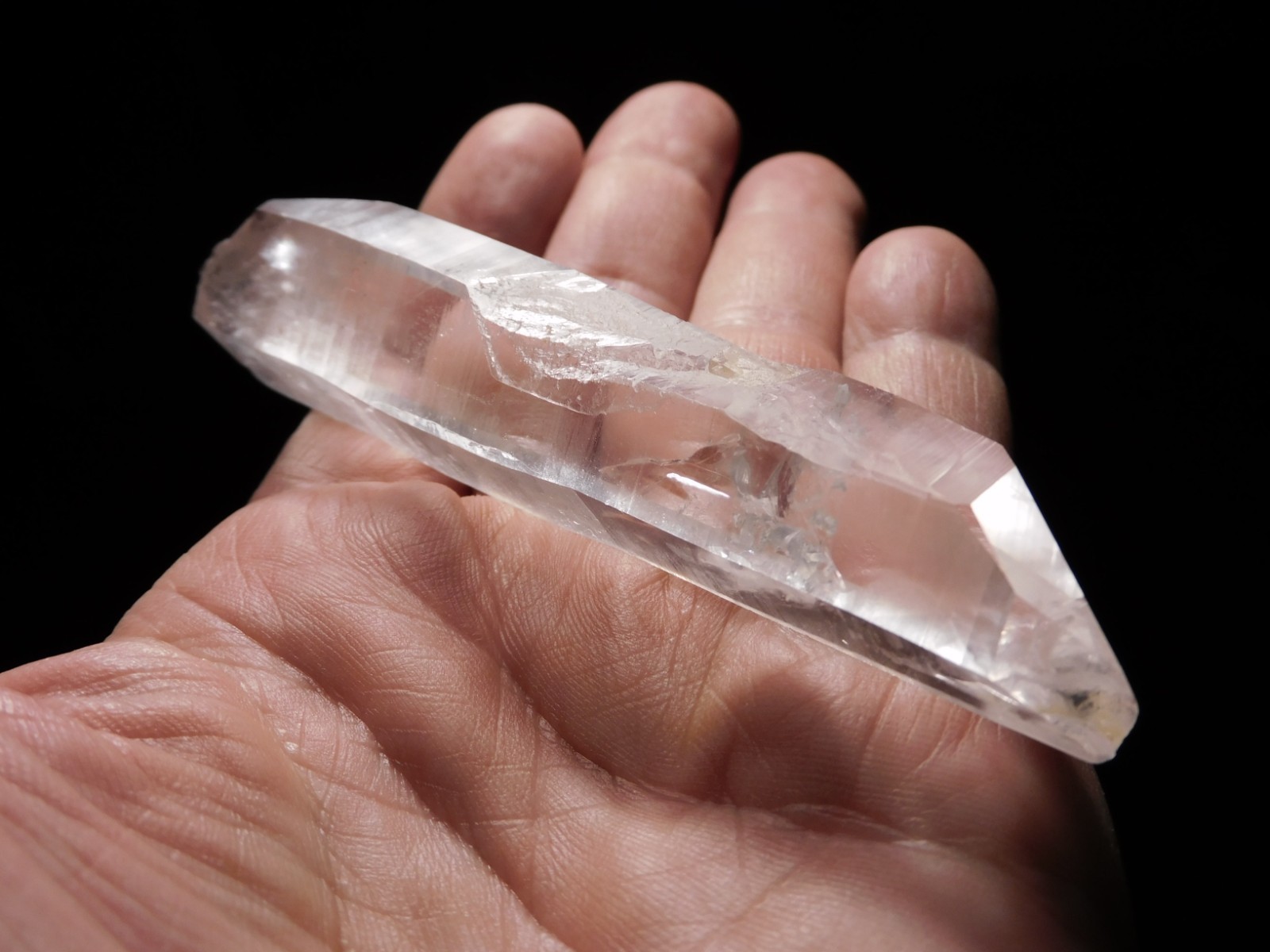 LONG Super! Translucent Quartz Crystal 100% Natural Brazil 69.8gr
