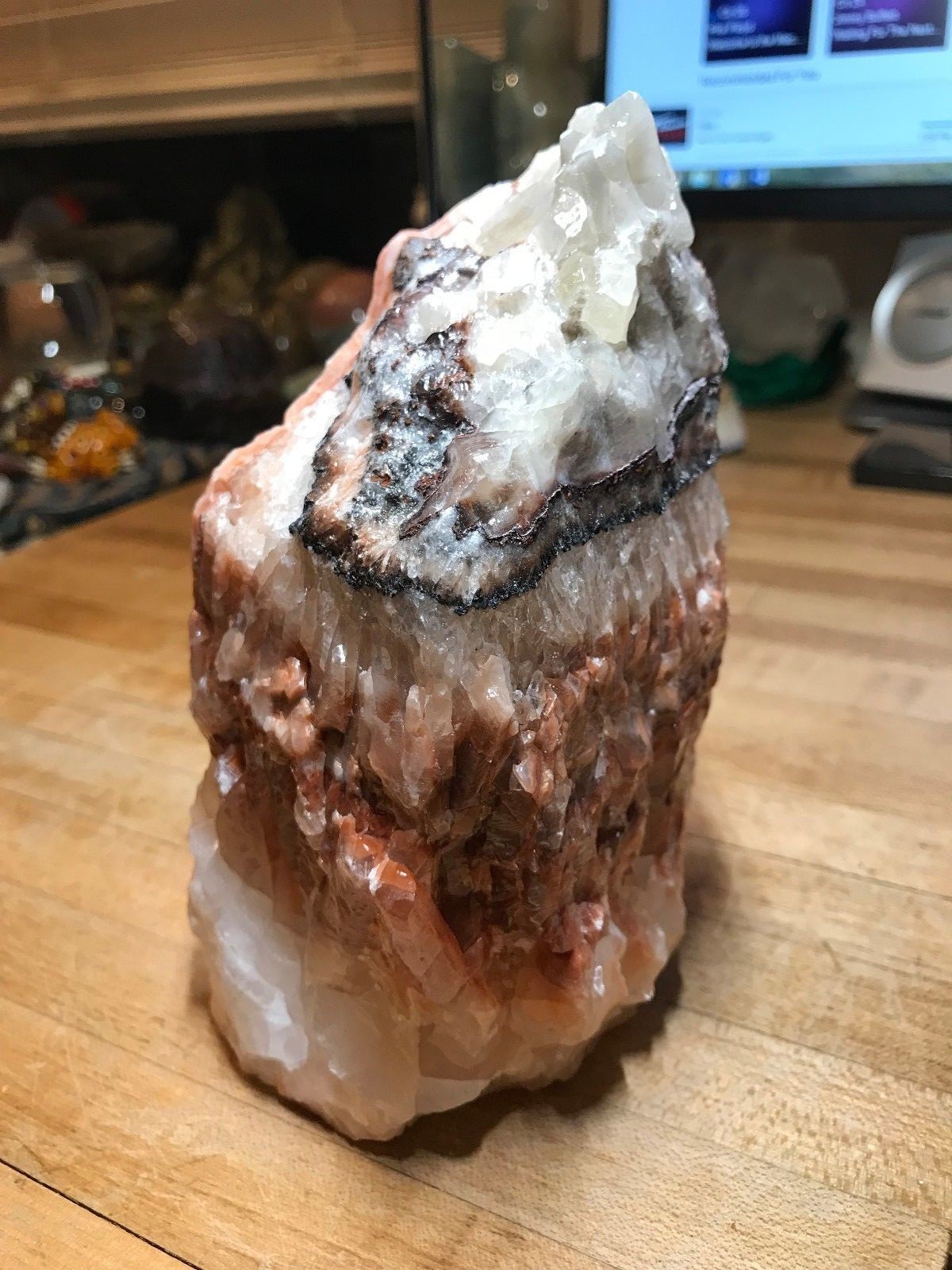 Multicolored Calcite Crystal Mineral Gemstone Medium Natural Rock Specimen 008