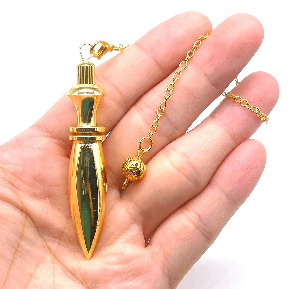 Natural Copper Metal Pendulum for Dowsing Divination Pointed Spiritual Pendulos