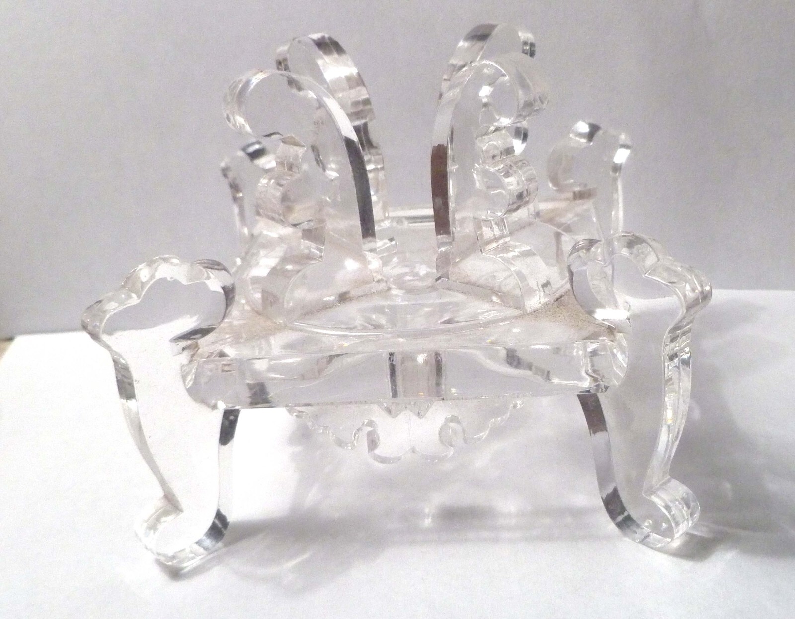 Ornate Acrylic Display Stand Sphere Support Holder Reiki Healing Gift