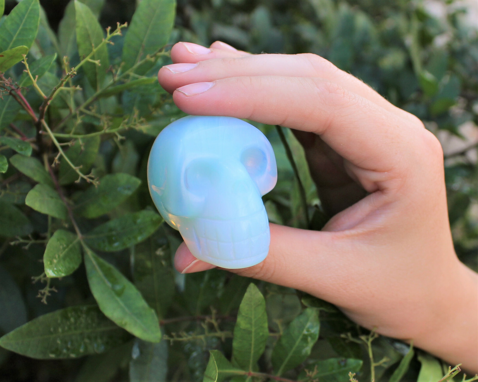 Opalite Crystal Skull, 2″ (Crystal Healing, Stone Statue, Reiki, Opalite Skull)