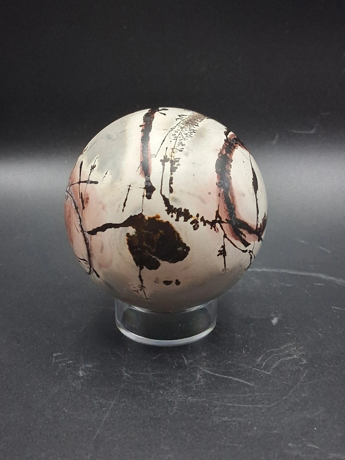Picture jasper sphere! 63.9mm, 2.3 inches, 10 ounces
