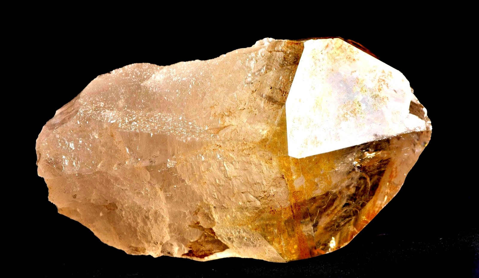 Himalayan golden healer starbrary rainbows keys devic healing crystal#7644