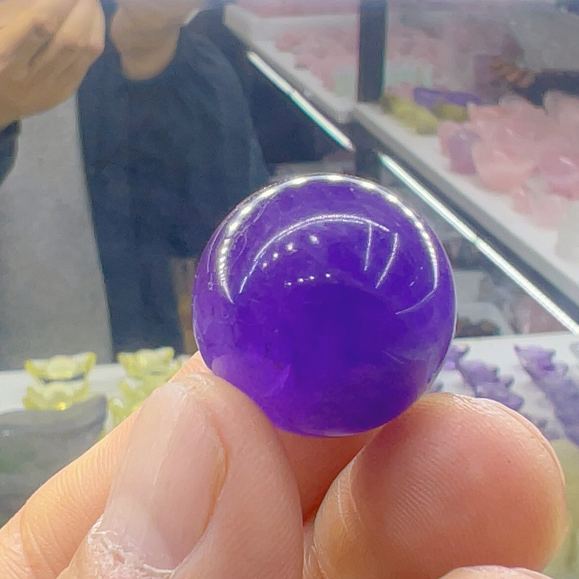 1pc Natural Amethyst Quartz Sphere Crystal Ball Reiki Healing 20mm