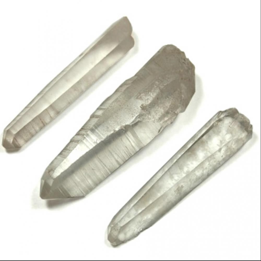 Lemurian Crystal Points Clear Quartz Mixed Grade/Sizes Wholesale Bulk 1Lb Brazil