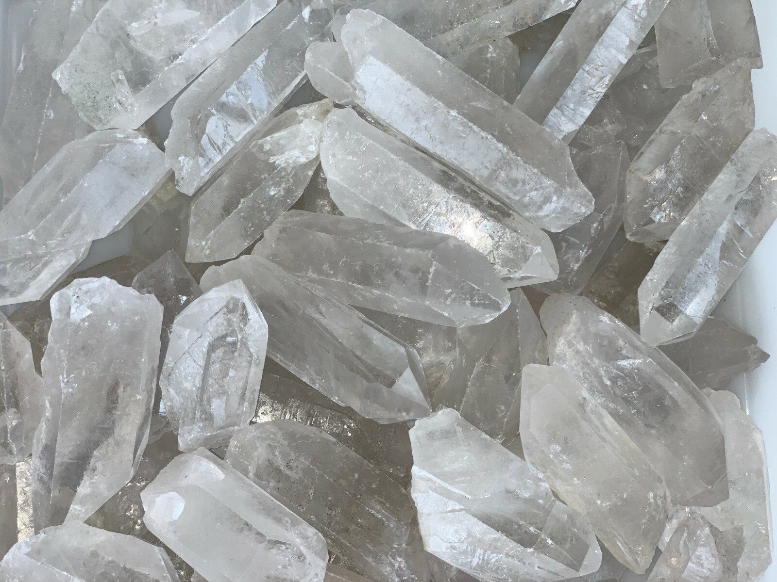 1/2 Lb Quartz Crystal Point Collection, 1.5″ – 3.5″ Natural Clear Quartz Points