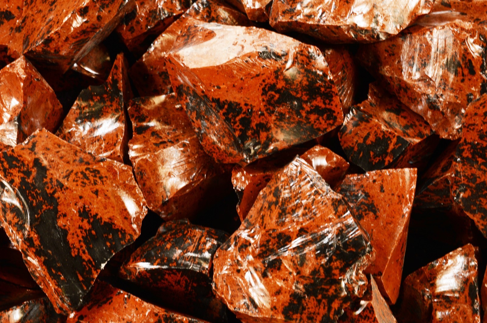 MAHOGANY OBSIDIAN 2″ 2-4 Oz Rock Mineral Specimen Root Chakra Healing Stone