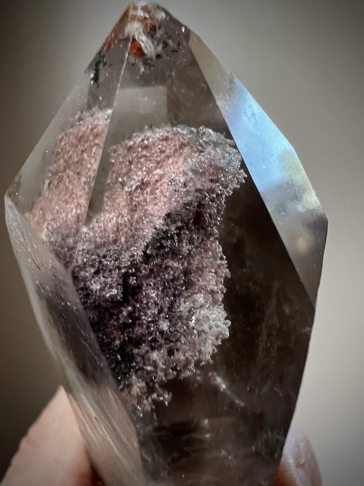 Lodolite Quartz Crystal Garden Quartz Shaman Quartz Natural Smoky Quartz Brazil