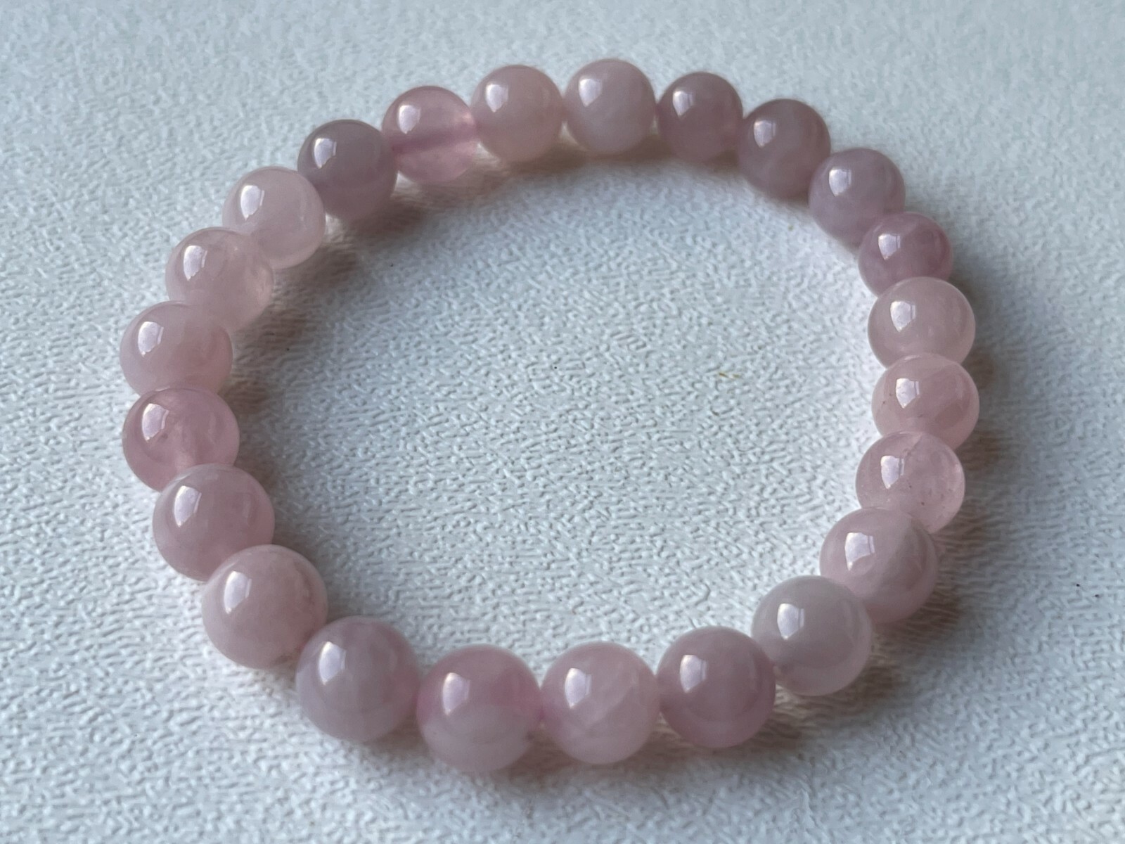 Grade A++ Rose Quartz Crystal Bead Bracelet 8mm, Genuine Gemstone, Wholesale Lot