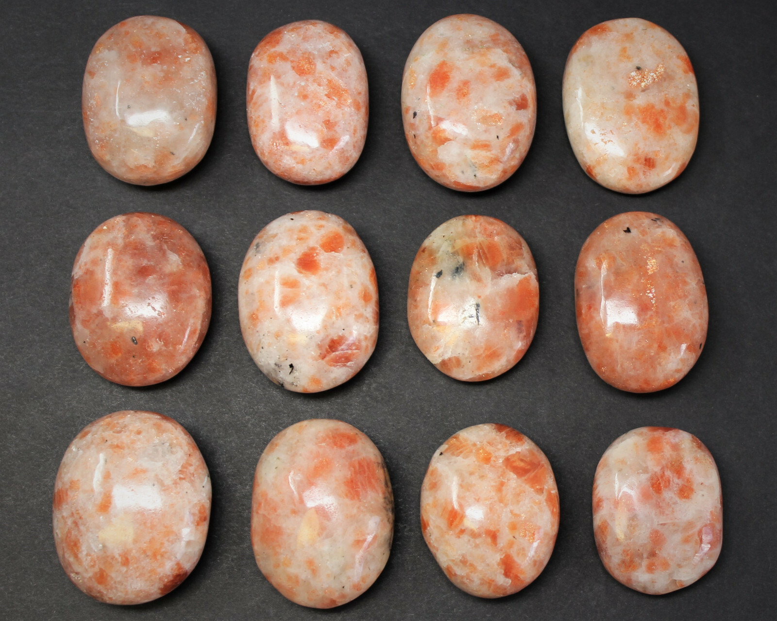 Sunstone Palm Stone: ‘A’ Grade, Sunstone Pebble, Hand Polished