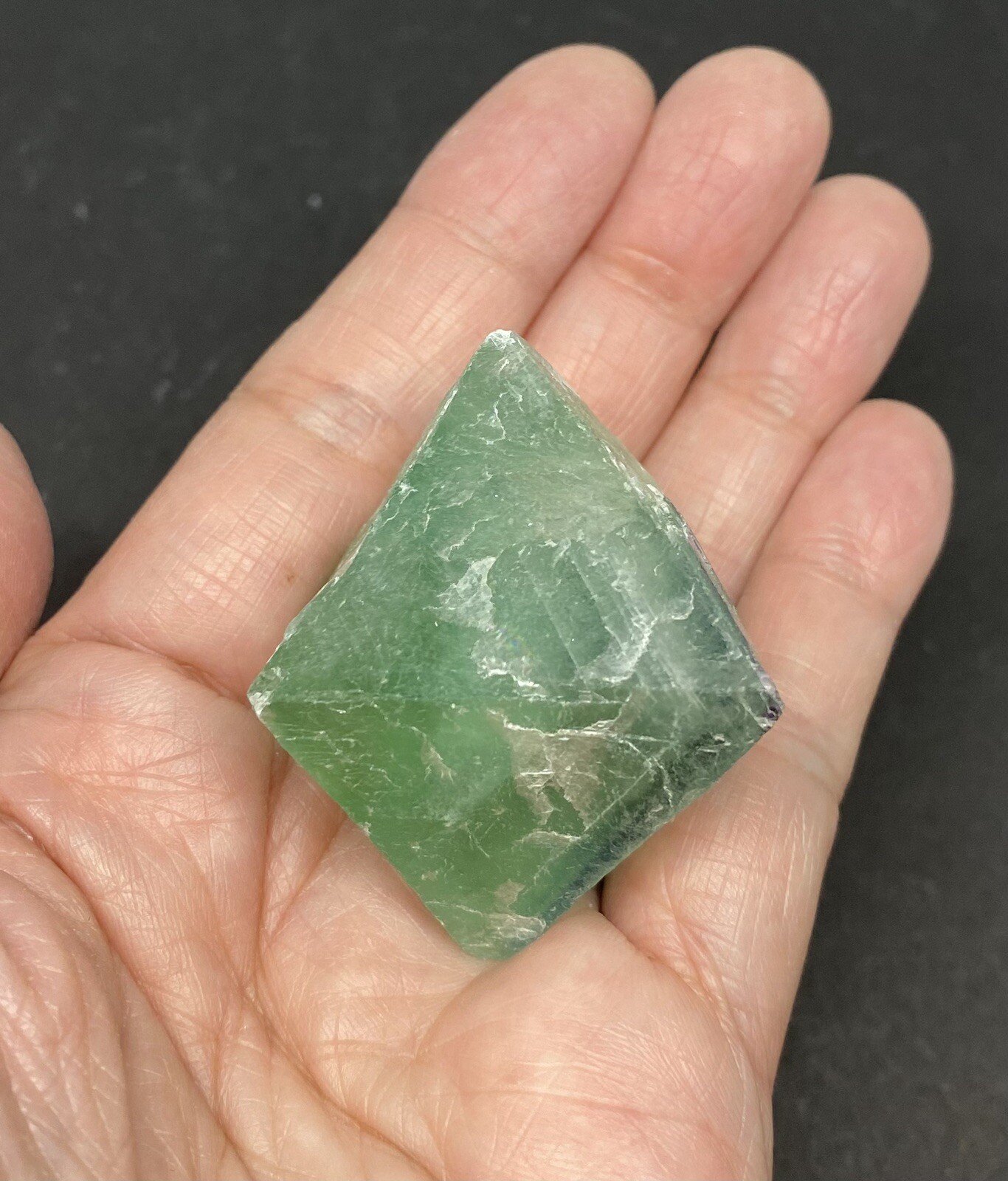 Fluorite Octahedron Green 67g, Aura, Feng Shui, Crystal Healing