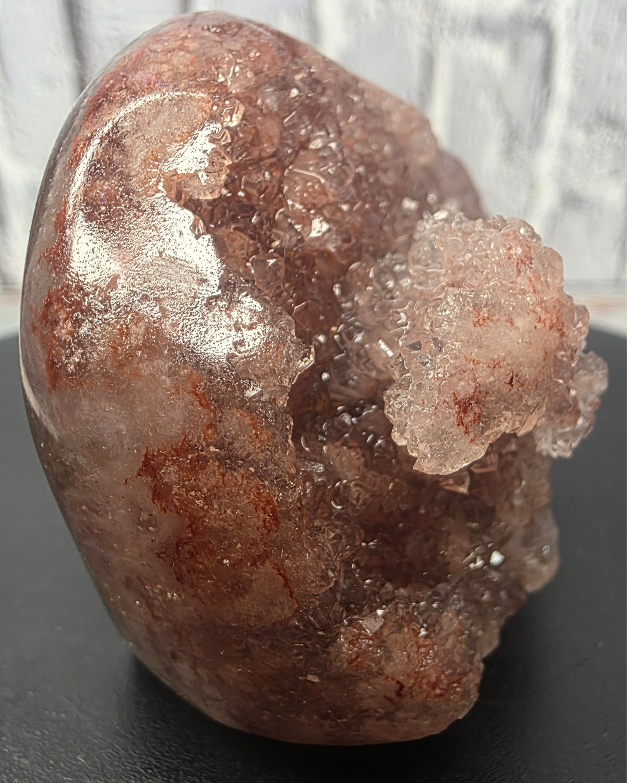 Patagonian Pink Amethyst Druzy Freeform Argentina Self Standing 148.58g