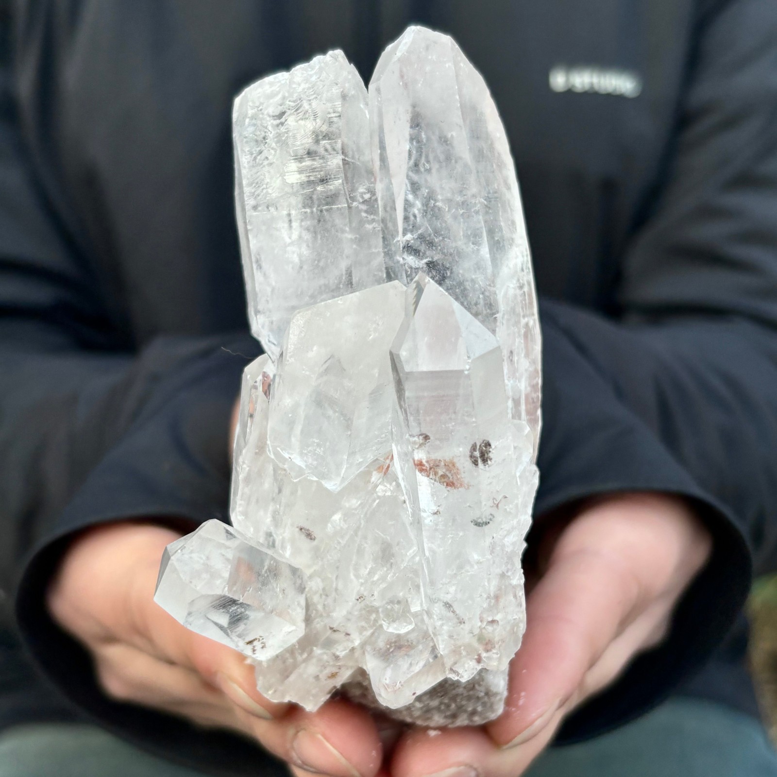 290G Natural white Crystal Himalayan quartz chunk mineralsls Specimen