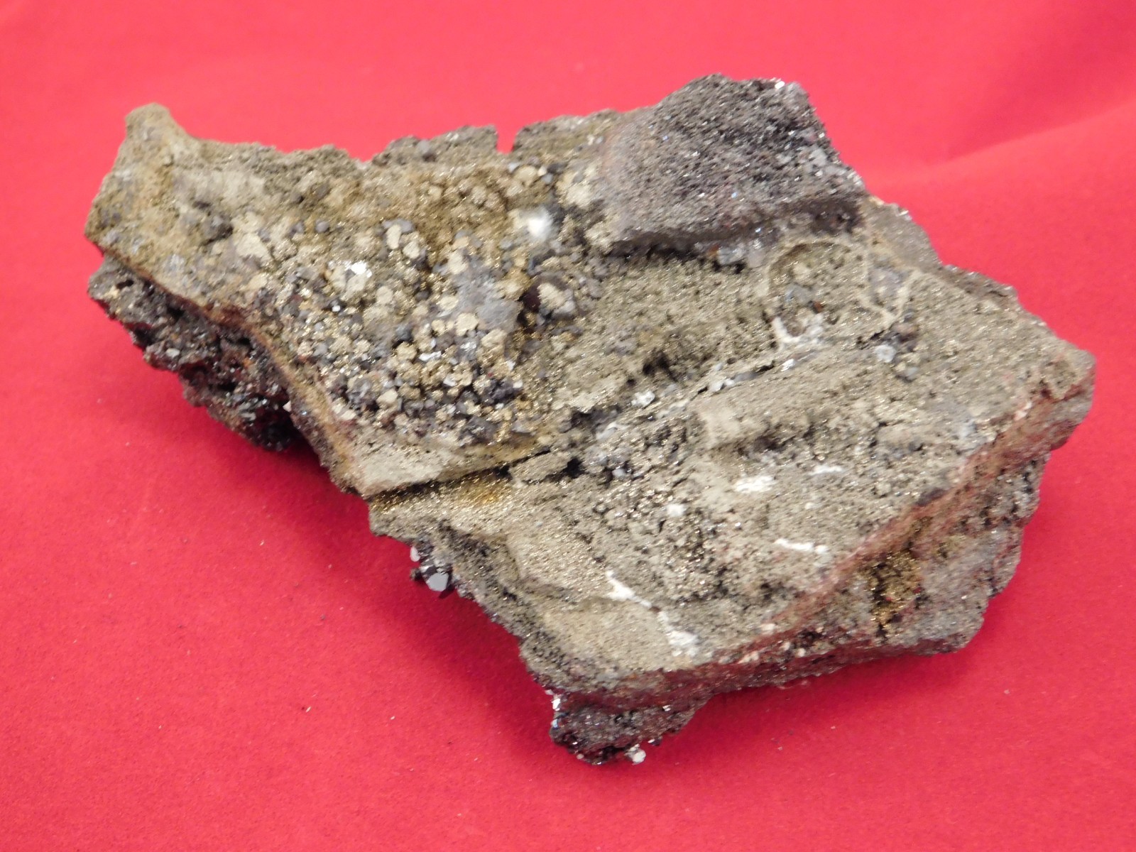 Larger RHOMBIC GALENA Crystal Cluster with Druzy Pyrite 100% Natural Peru 233gr