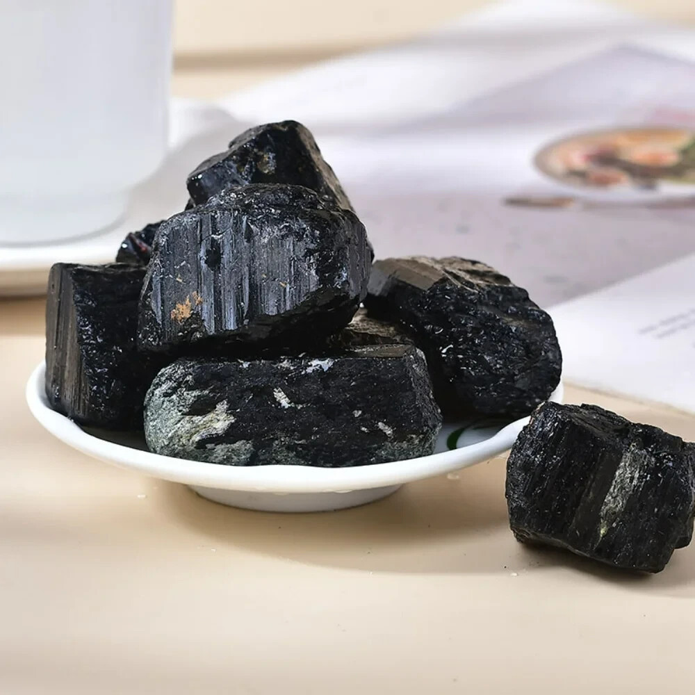 Rough Raw Black Tourmaline Nuggets Healing Mineral Rock Crystals Good for DIY