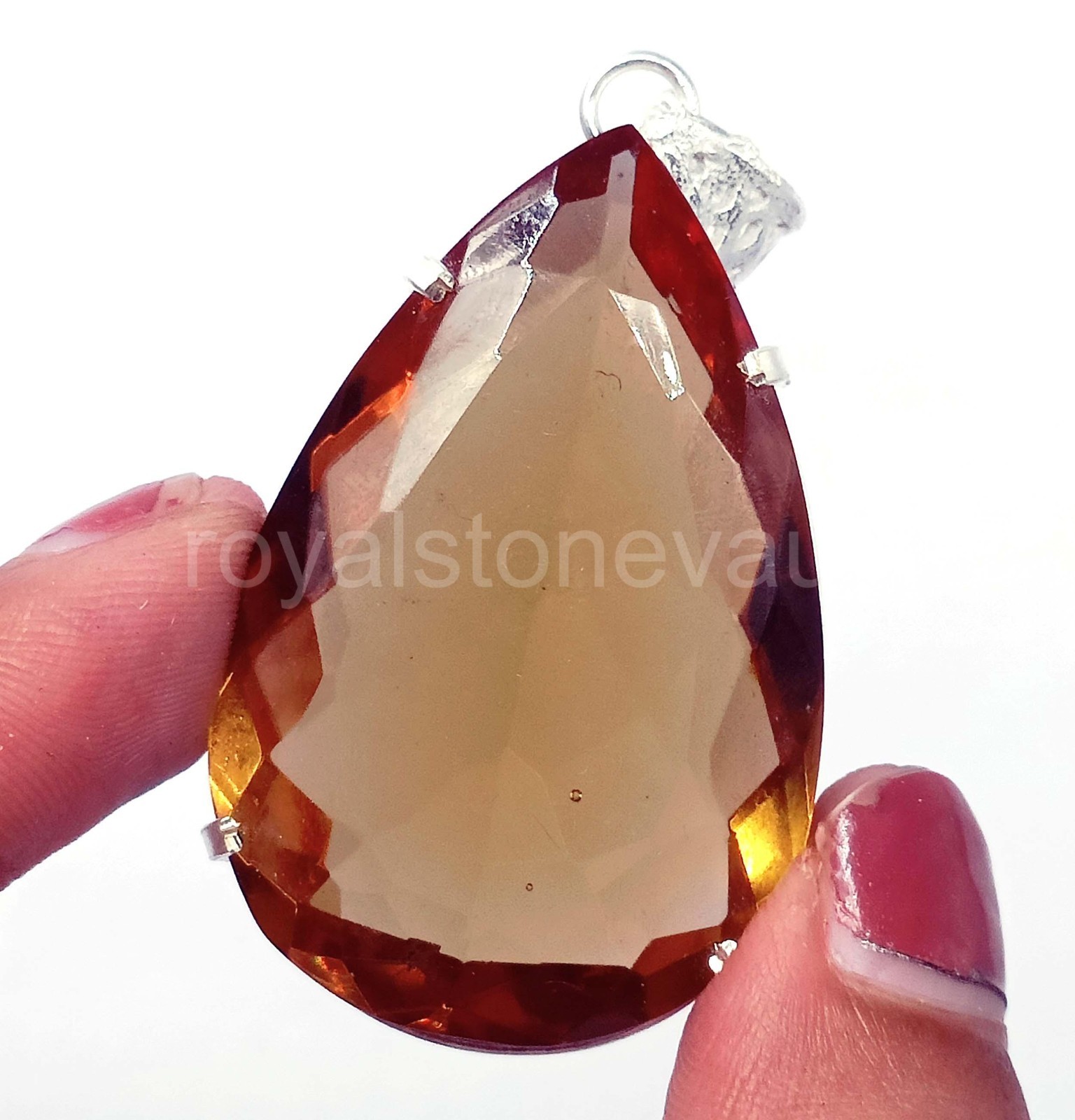 96.35 Ct Natural Color Change Alexandrite Pear Shape Pendant IGL Loose Gems 6YNY