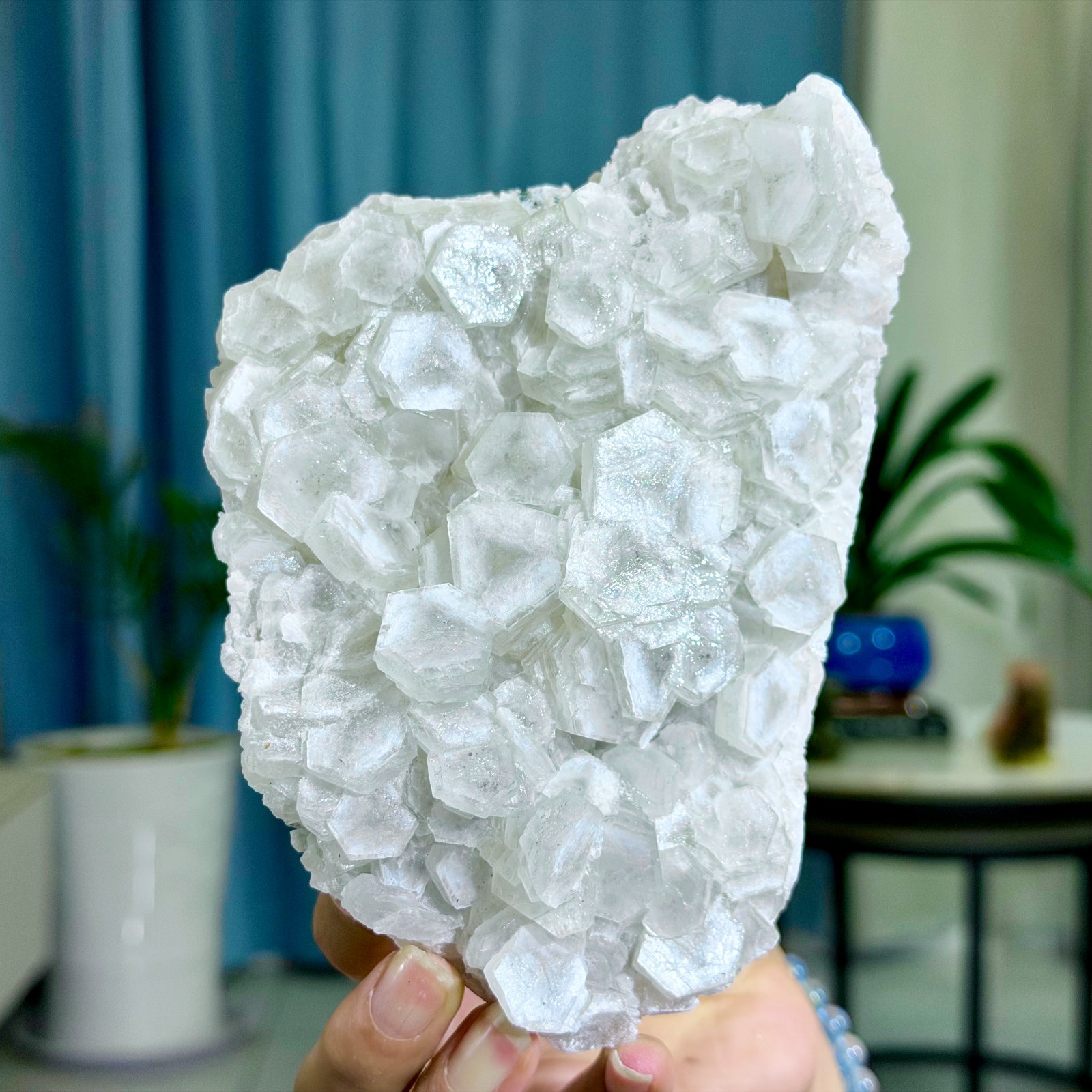 2.20LB Natural String of Copper Coins Calcite/Fluorescent Glow Under UV Light