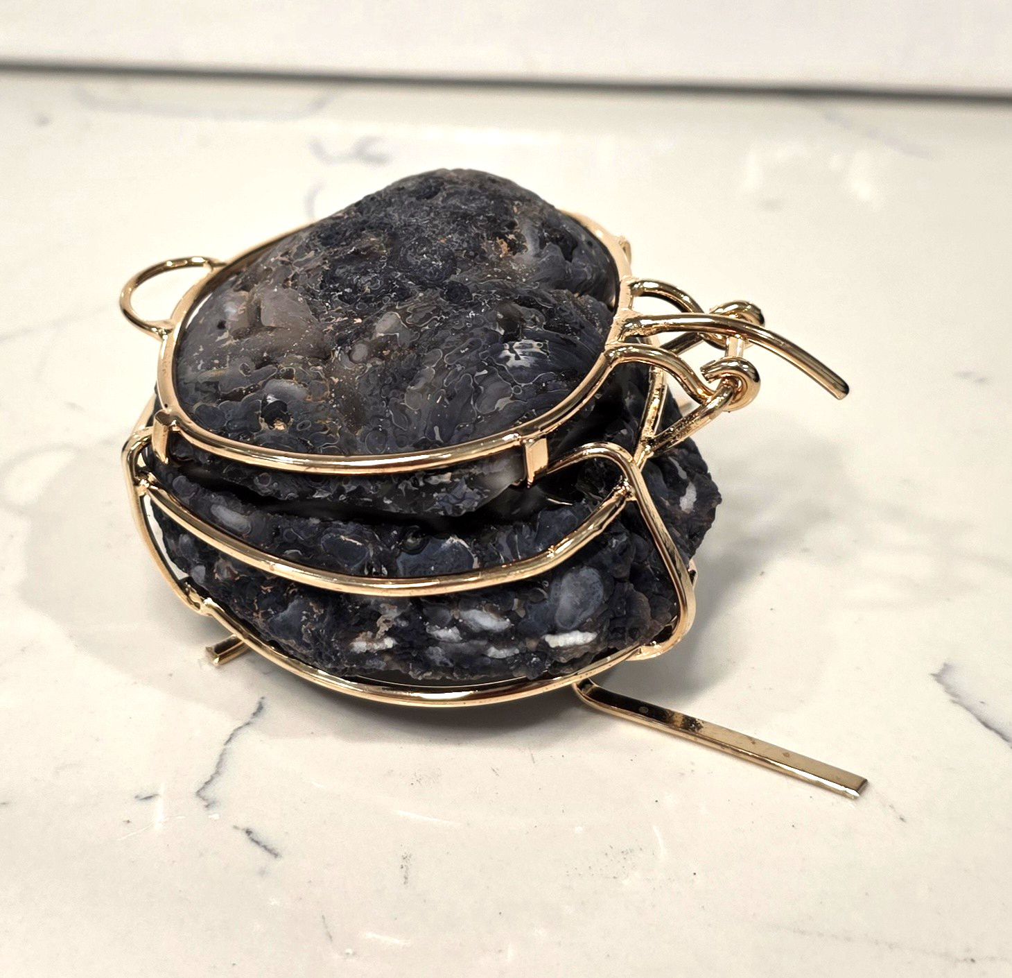 Natural Druzy Geode Crystal Jewelry Box #6