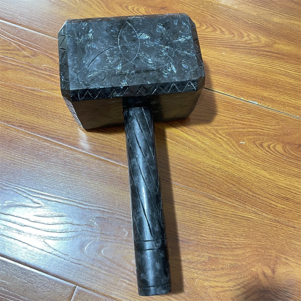 28.4LB 16.3″ Natural Garnet Large Hammer Crystal Heal Carving Quartz Decor
