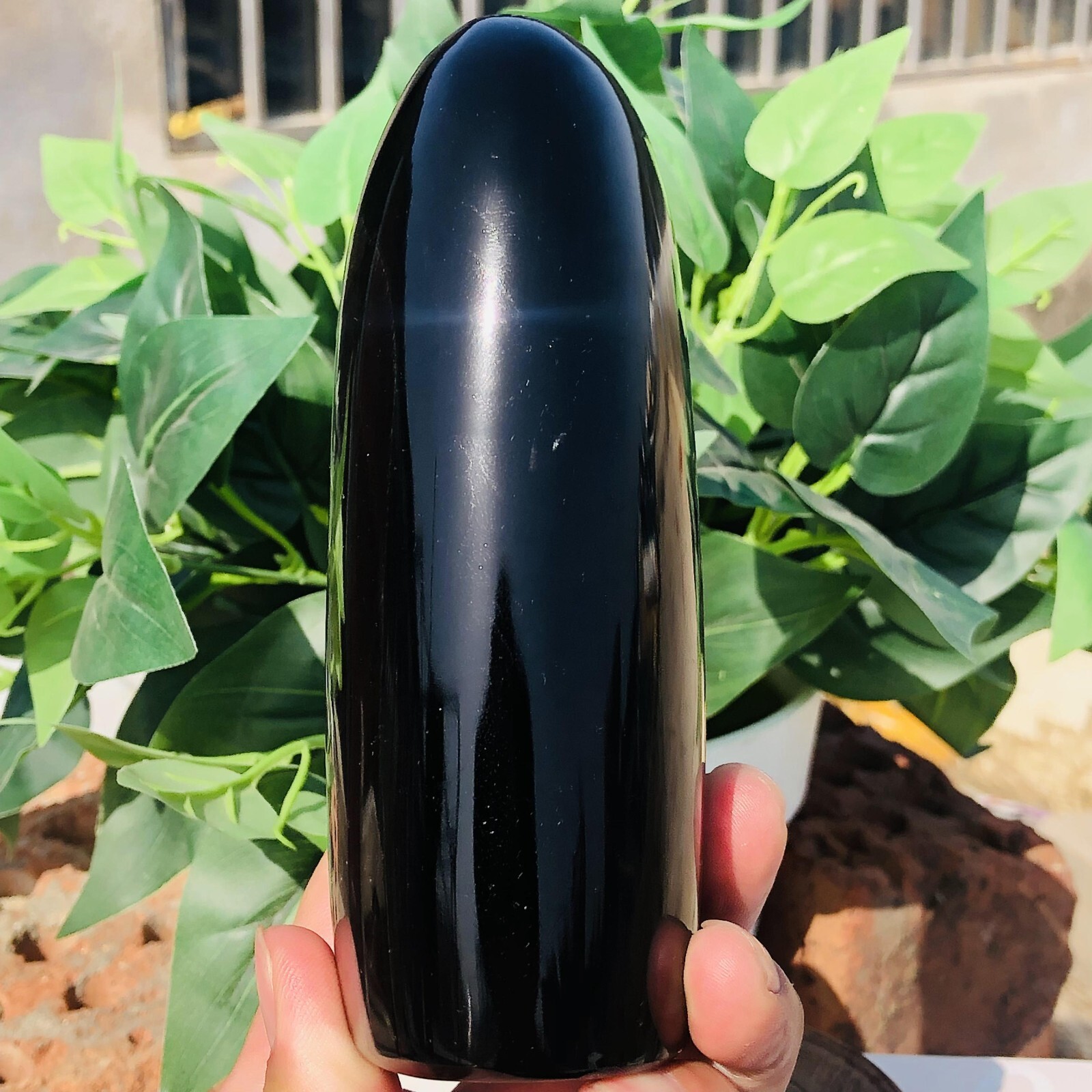 1.8lb Natural Standing Silver Obsidian Quartz Crystal Witch Mineral Meditation