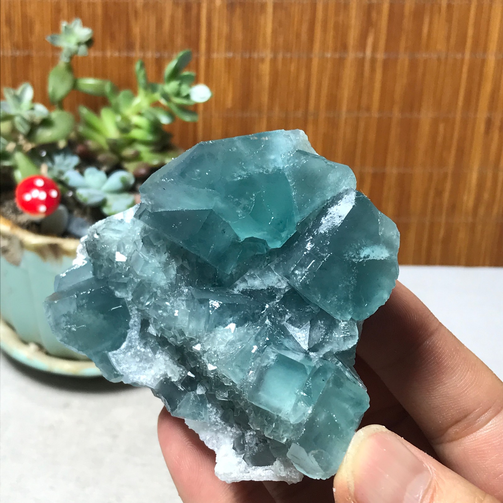 75-67-40mm Rare Natural Green Calcite fluorite Mineral Specimen 221g A6082