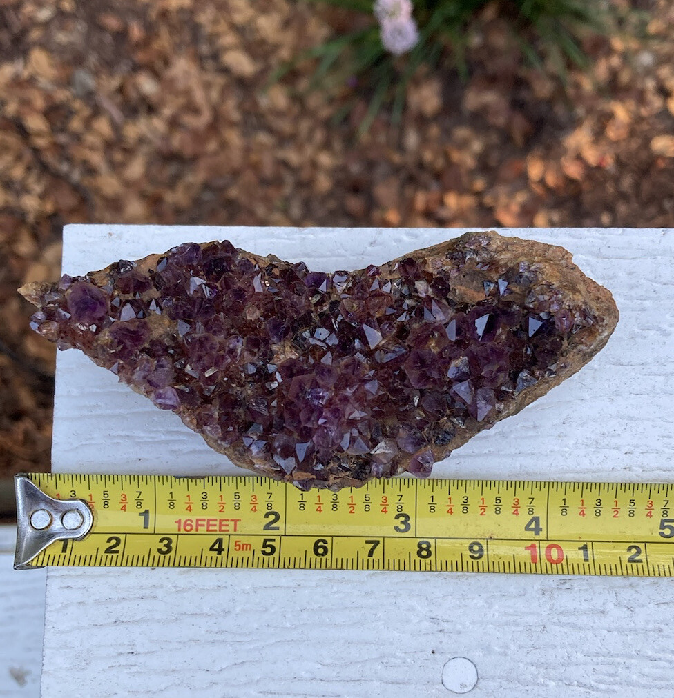 161g XTRA DARK PURPLE AMETHYST SPIRIT QUARTZ Fairy Cactus Crystal Cluster 4″