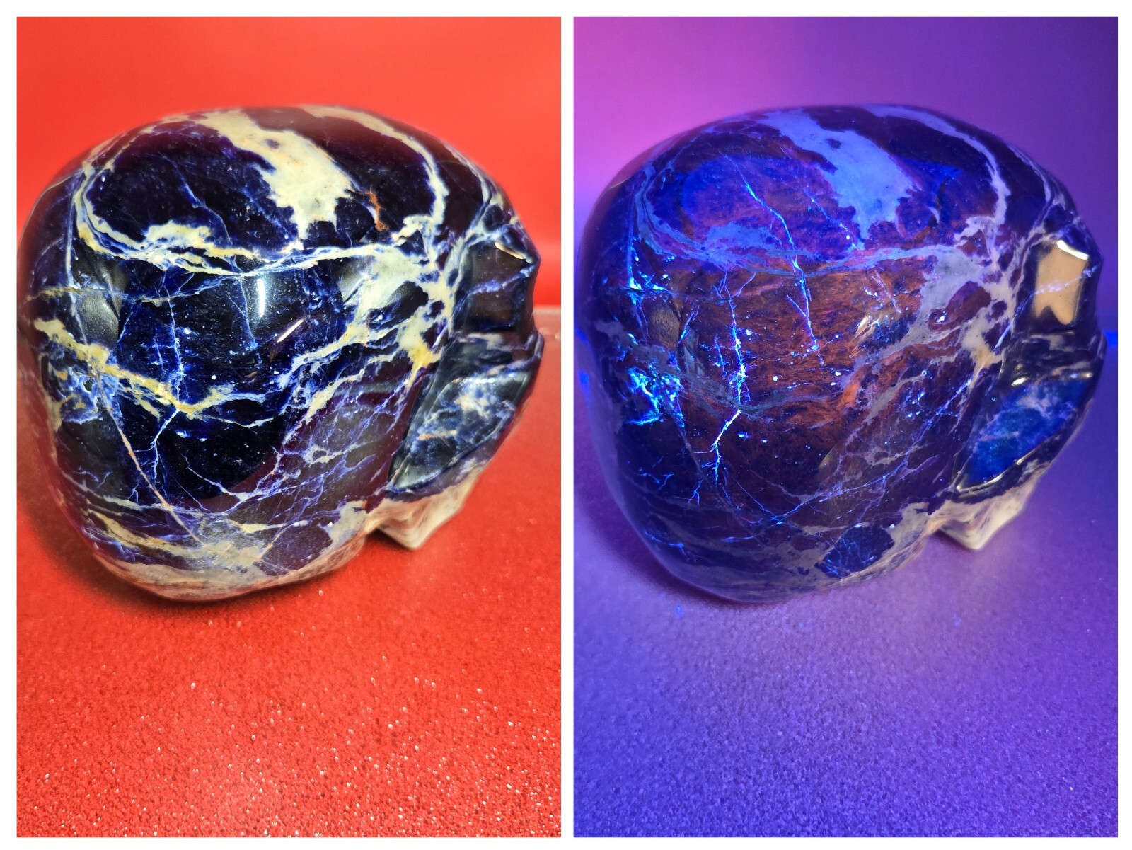 10+LB Natural Very Blue Sodalite Skull Hand Carved Quartz Crystal Reiki Healing