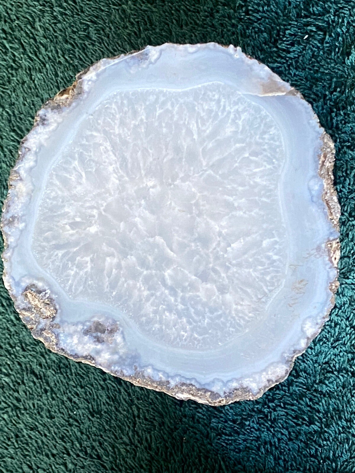 TWO (2) BEAUTIFUL LARGE NATURAL GEODE HALFS~AUTHENTIC & UNUSUAL~EXCELLENT ITEMS
