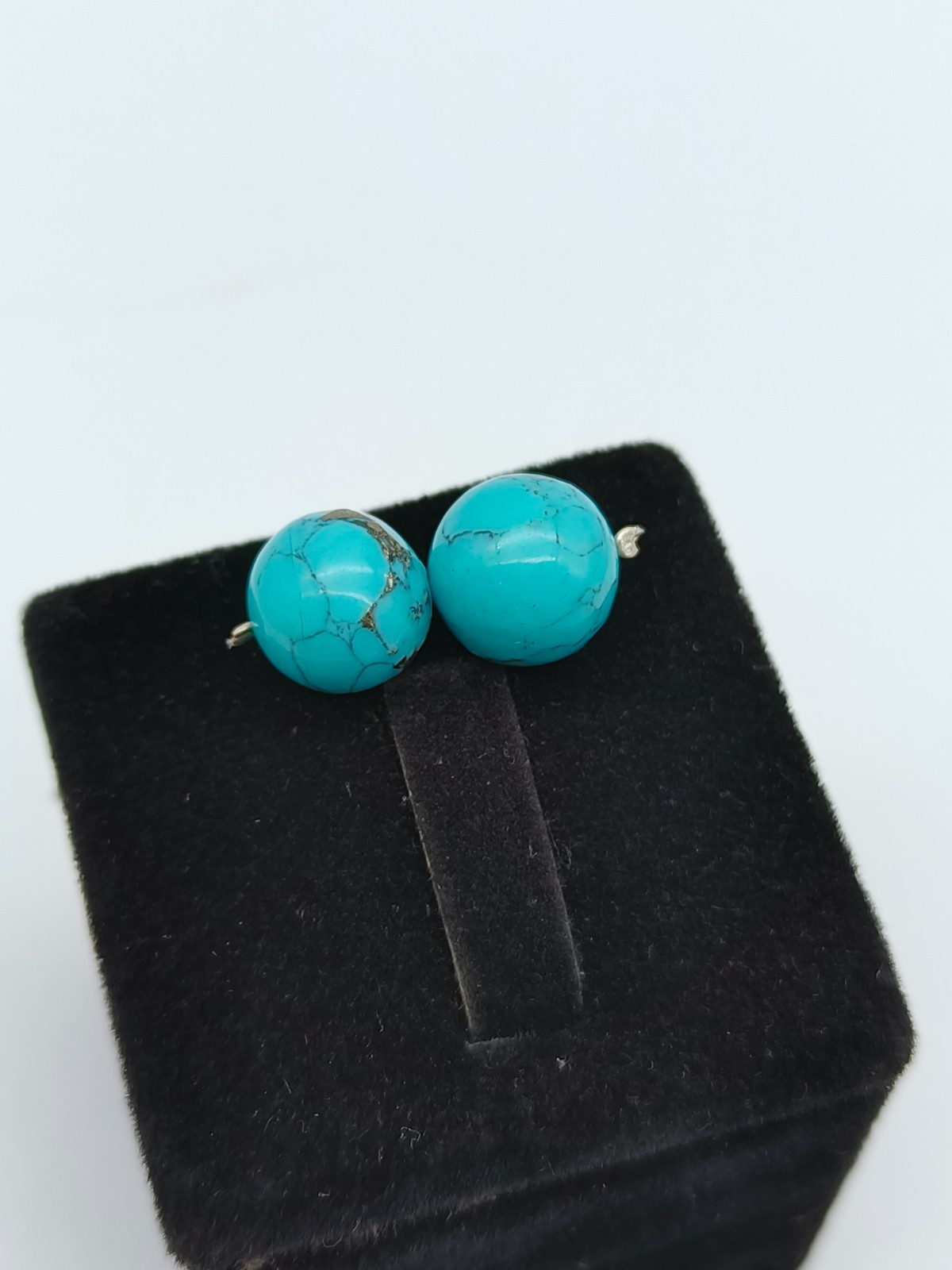 2 Pcs Natural Round Smooth Beads Natur