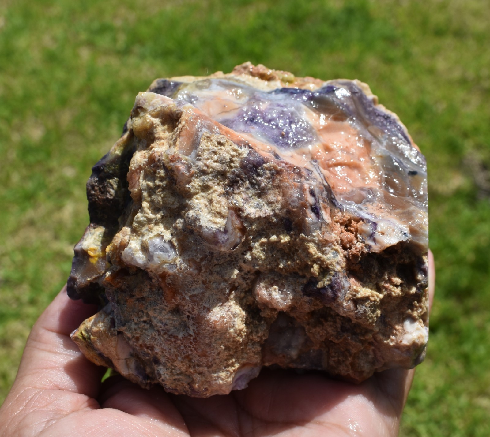 1.02 LB OPALIZED TIFFANY STONE ROUGH, Bertrandite, FLUORITE (POU)