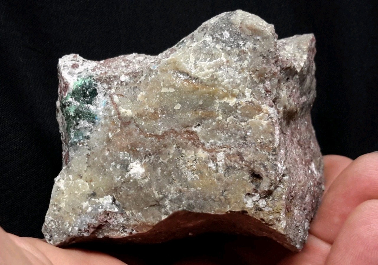 2.5″ MALACHITE with QUARTZ from the Democratic Republic of Congo