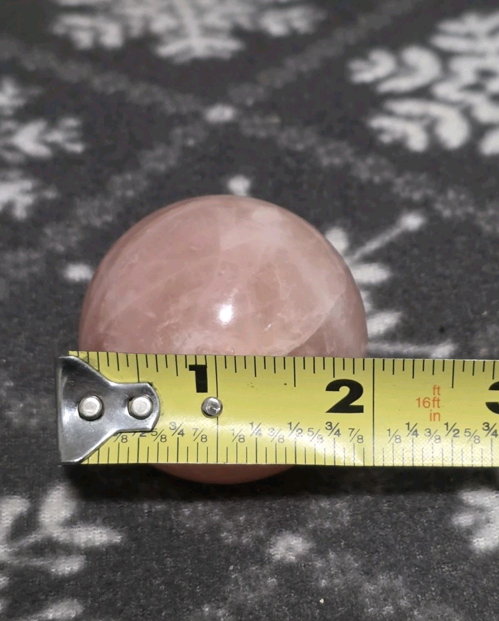2″ Polished Rose Quartz Sphere 185G