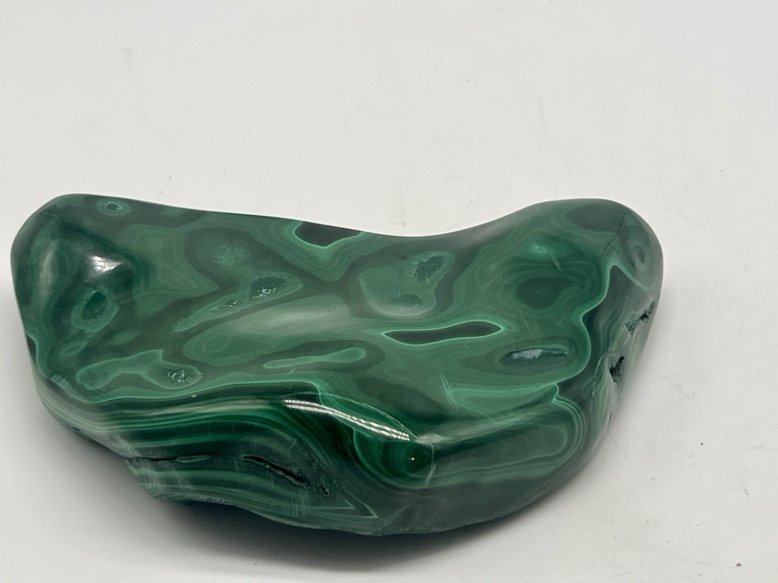 Polished Malachite Freeform Congo 426g (0.94 lb) Reiki Mineral Display Stone