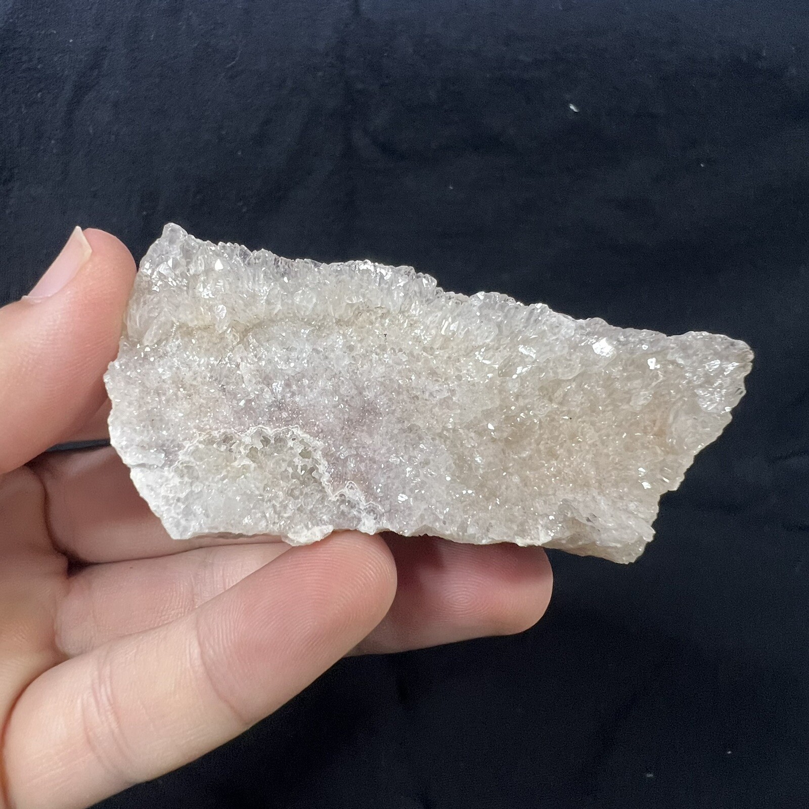 Lot of 6 Quartz Crystal Druse Clusters on Lace Agate | Missouri