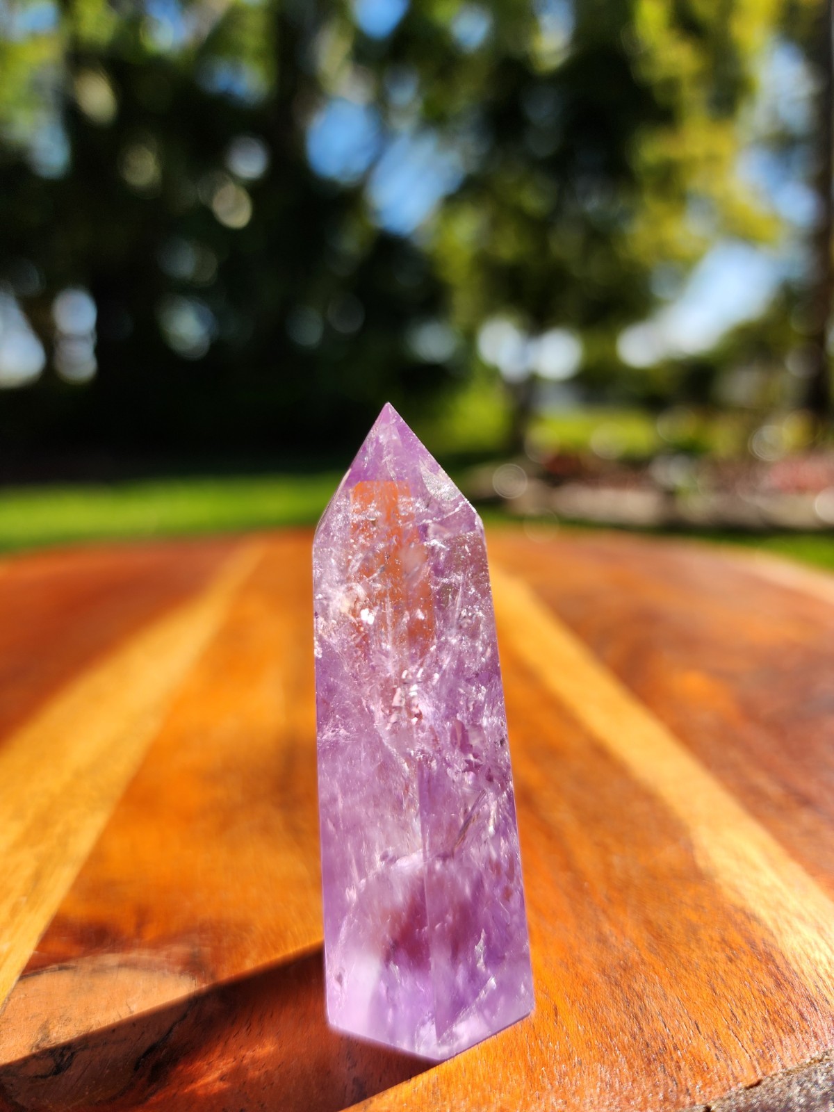 40 grams Amethyst Tower Reiki Healing Point 2-1/4″