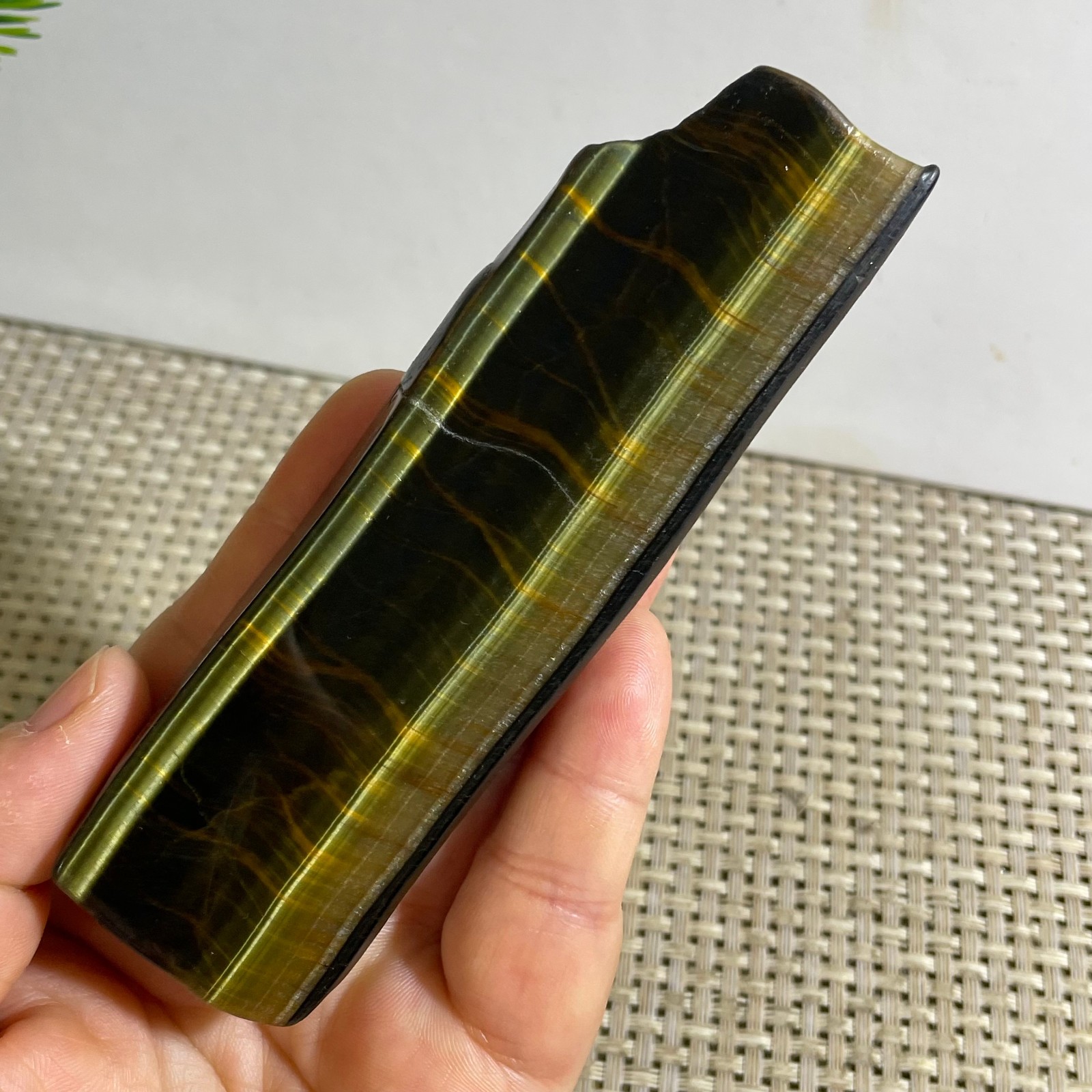 120g Natural tiger’s-eye Rough Raw Stone Rock Specimen Reiki healing