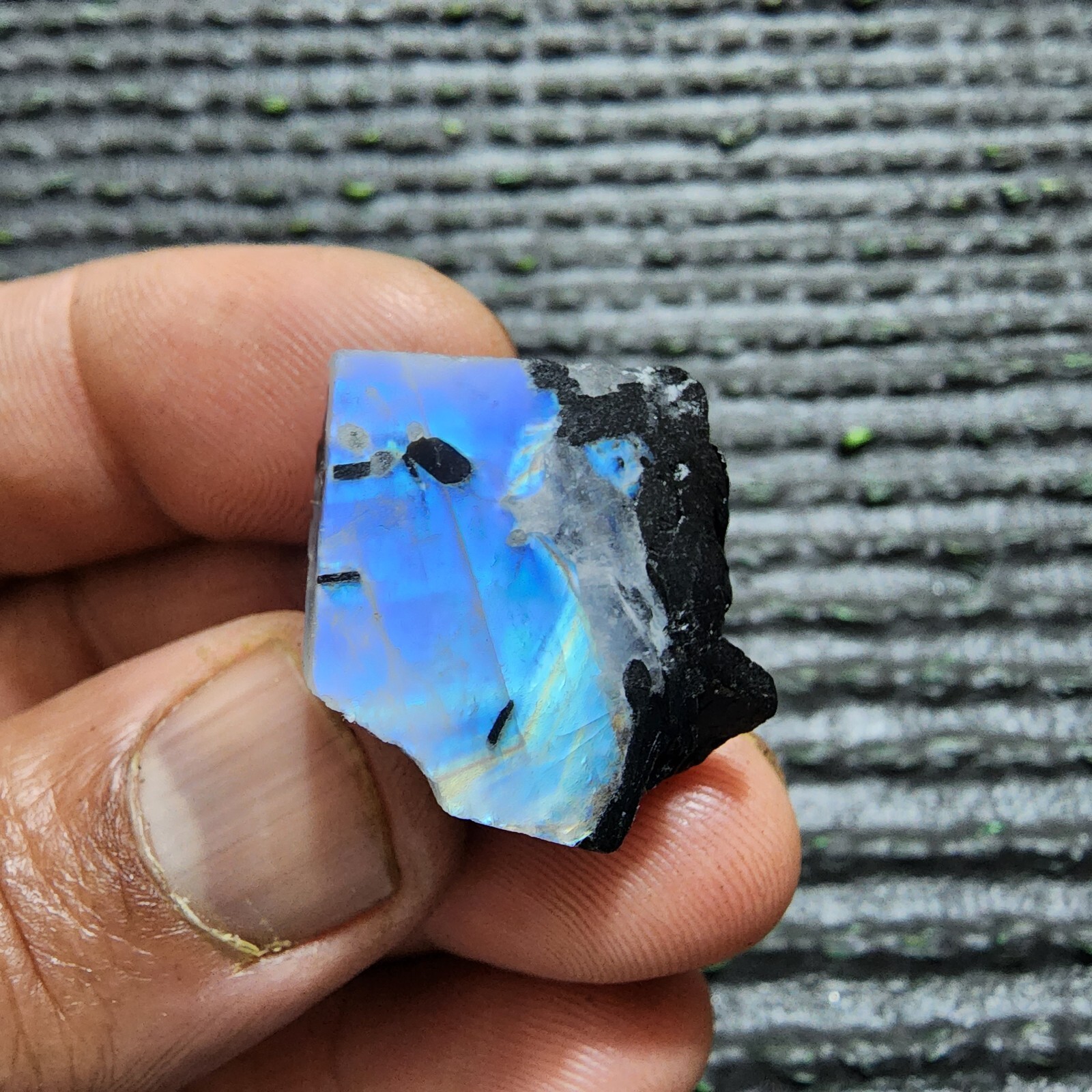 Making For Jewelry Exquisite Beauty Rainbow Moonstone Raw 50 Crt Loose Gemstone